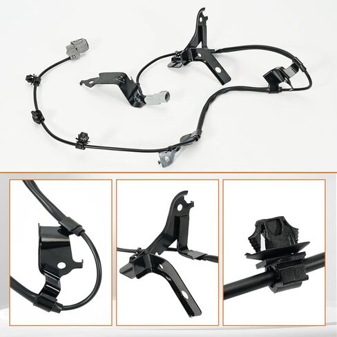 89516-0C040 مستشعر سرعة عجلة ABS لجانب السائق مناسب لسيارة Toyota 2007-2021 Tundra 2WD/4WD، لـ 2008-2022 Sequoia # استبدال 895160C040 مستشعر التحكم في انزلاق السلك الأمامي الأيسر in Kuwait