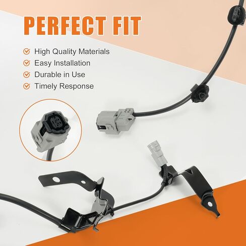 89516-0C040 مستشعر سرعة عجلة ABS لجانب السائق مناسب لسيارة Toyota 2007-2021 Tundra 2WD/4WD، لـ 2008-2022 Sequoia # استبدال 895160C040 مستشعر التحكم في انزلاق السلك الأمامي الأيسر in Kuwait