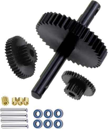 Steel Transmission Gear Set Upgrade Parts for 1/18 TRX4M,Metal Gearbox Transmission Gears Hops Up. in Saudi Arabia