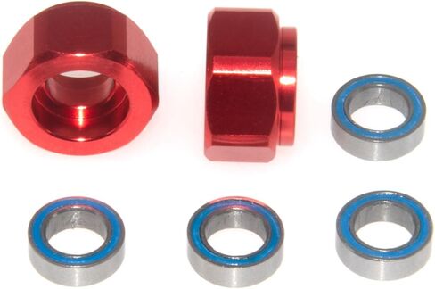 Front Wheel Hex Adapter & Bearing Compatible with 1/10 Tamiya DT03 DT-03 Upgrade RC Car Metal Part(Dark Blue) in Saudi Arabia