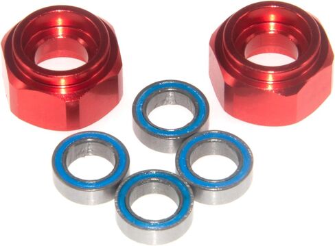 Front Wheel Hex Adapter & Bearing Compatible with 1/10 Tamiya DT03 DT-03 Upgrade RC Car Metal Part(Dark Blue) in Saudi Arabia