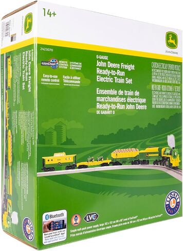 مجموعة قطار John Deere GP38 Freight LionChief Electric O Gauge Bluetooth 5.0 مع جهاز تحكم عن بعد in Saudi Arabia