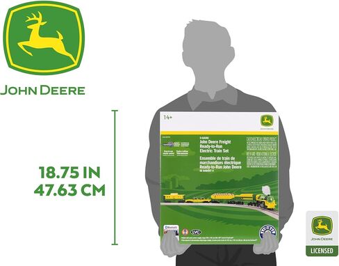 مجموعة قطار John Deere GP38 Freight LionChief Electric O Gauge Bluetooth 5.0 مع جهاز تحكم عن بعد in Saudi Arabia