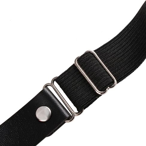 HomeSoGood 2PCS Bowknot الساق الرباط الأشرطة الفخذ تسخير الشرير الفخذ الدائري النساء السيدات القوطية الملحقات الجلود فو (11.81 "- 19.69"، أسود) in Saudi Arabia