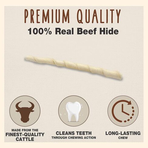 Cadet Premium Grade Beef Hide for Dogs, Rawhide Long Lasting Dog Chews, Chips, Curls & Rolls for Small/Medium/Large Dogs in Saudi Arabia