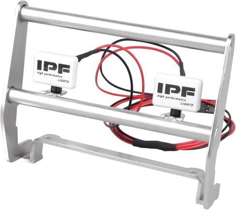 ممتص الصدمات الأمامي المعدني RC مع أضواء LED بيضاء 5 مم لزاحف RC 1:10 متوافق مع Traxxas TRX-4 Bronco Defender F150 High Trail in Kuwait