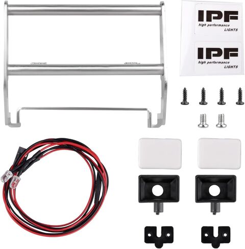 ممتص الصدمات الأمامي المعدني RC مع أضواء LED بيضاء 5 مم لزاحف RC 1:10 متوافق مع Traxxas TRX-4 Bronco Defender F150 High Trail in Kuwait