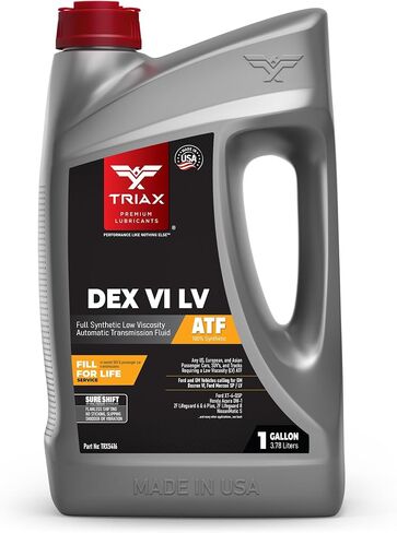 TRIAX DEX VI LV ATF Full Synthetic Low Viscosity, OEM Grade, Fill for Life, Compatible with GM Dexron VI, Honda/Acura DW-1, Toyota WS, Most GM, Chrysler, and Jeep Vehicles (1 Gallon) in Saudi Arabia