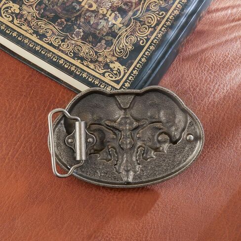 YOQUCOL مشبك حزام جمجمة للرجال، رعاة البقر الغربي الأمريكي الشرير القوطي جمجمة الهيكل العظمي حزام مشبك هدايا للرجال in Kuwait