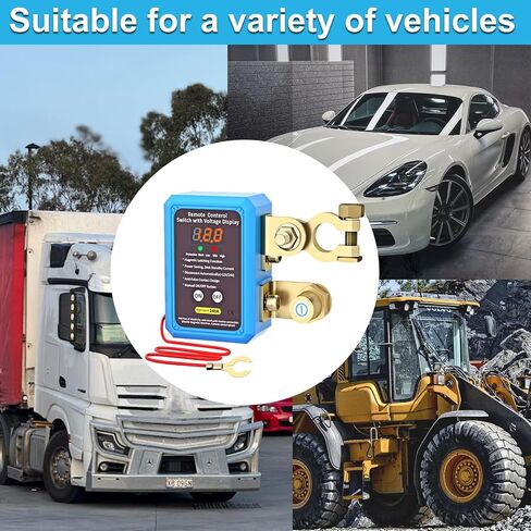 Car Battery Remote Off Switch 240A 12V Remote Battery Off Switch with LED Voltage Display Remote Battery Off Switch Car, RV, Boat Power Off Switch for car in Saudi Arabia