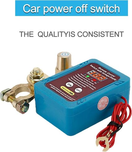 Car Battery Remote Off Switch 240A 12V Remote Battery Off Switch with LED Voltage Display Remote Battery Off Switch Car, RV, Boat Power Off Switch for car in Saudi Arabia