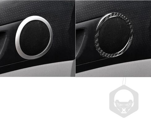 غطاء لاصق للوحة مكبر صوت باب تلقائي متوافق مع Toyota Tacoma 2005 2006 2007 2008 2009 2010 2011 2012 2013 2014 2015 ملحقات ملصقات داخلية من ألياف الكربون الحقيقية باللون الأسود in Saudi Arabia