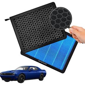 Cabin Air Filter CF11668 Fits Chrysler 300 & Dodge Challenger, Charger (2011-2023), Honeycomb Structure and Activated Carbon Beads – Durable & Sturdy (1 Pack)