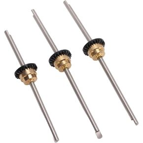 Rc Accessories,3PCS Set Aluminum Alloy RC Front Middle Rear Axle Differential Kit Compatible for WPL C14 C24 C34 C44 B14 B16 B24 B36 1/16 RC Car
