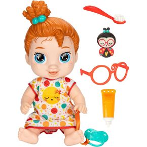 Baby Alive Lil Dreamer Dottie Doodle Sleepy Baby Doll Set, Red Hair, Fun Sleepover Theme, Preschool Toys for Girls & Boys 3 Years & Up