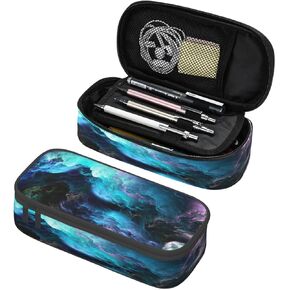 Cute Panda Large Pencil Case With Zipper Compartments Stationery Pencil Bag For Kids Teens Students School Supplies