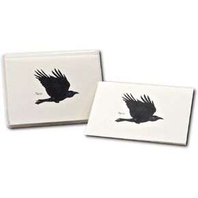Earth Sky + Water - Raven Notecard Set - 8 Blank Cards with Envelopes