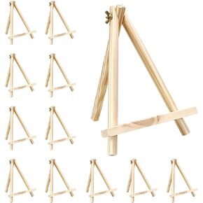 9 Inches Wood Tabletop Easels for Painting Canvas,Set of 12 Small Easel for Painting Art Craft Painting Easel Stand for Artist Adults Students Classroom (9 Inches 12Pcs)