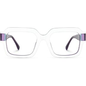 Zeelool Square Blue Light Blocking Glasses for Men, Glasses Frames Eyewear with Clear Lenses & Spring Hinges ZJGA914355 in Saudi Arabia