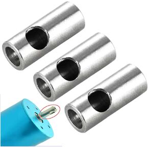 3Pack ShareGoo Metal 3.17mm to 5mm Shaft Adapter Change-Over Motor Axle Sleeve Compatible with Hobbywing HSP 540 550 EZRUN-3656 Motor RC Car Boat Plane