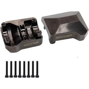 2Pcs Brass Diff Cover Front&Rear Axles Housing Cover for 1/10 RC Crawler Car TRX4 Upgrade Parts-Replaces Part 8280