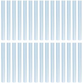 30 Pack Mini Size Hot Glue Sticks, Hot Glue Gun Bulk Sticks,Length 100mm / 4", Diameter 7mm / 0.27"/ 0.28 Inch for Kids and Adults DIY Craft, Repairing, Decoration,White Clear 0.7cm x 10cm