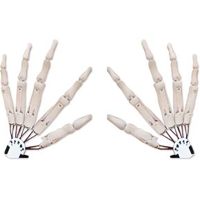 3D Halloween Articulated Fingers Extensions Gear Finger Reaper Gloves Cosplay Skeleton Hands Bone Claw Hand