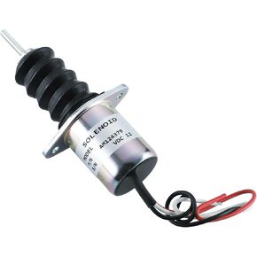 AM124379 Fuel Shut Off Solenoid AM103337 AM124380 AM124377 for John Deere Tractors 332 415 425 430 445 455 655 755 756 855 856 955 Front Mower Loaders Stop solenoid 12VDC