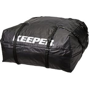 Keeper 07202 Weatherproof Rooftop Cargo Bag, 11 Cubic Feet, Black