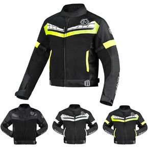 Mesh Motorcycle Jacket for Men Dual Sport Adventure Full Body Protective Motorbike Jackets Enduro CE Armored