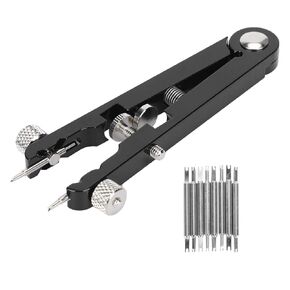 Watch Spring Bar Plier Tool Kit, Watchband Pliers with Robust 8 Pins Springing Bars Tweezer Tools Band Watchmaker Replace Removing Chain Replacement for Wrist Bands Strap Removal Repair Set