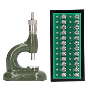 Watch Repair Tools Kits, Watchmaker Jeweling Tool with 48Pcs Jewelry Hole Dies Aluminum Alloy Watch Case Watch Jewel Press