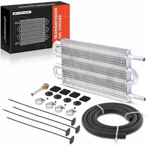 A-Premium Transmission Oil Cooler Compatible with Chevy Silverado 1500, Equinox, Malibu & Honda CR-V, Civic & Jeep Grand Cherokee & Dodge Grand Caravan & Ford Escape, Fusion, Focus & Toyota Camry