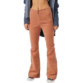 Free People Jayde Cord Flare Beluga 30