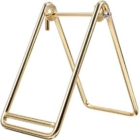 VILLCASE Raffle Ticket Dispenser, Raffle Tickets Roll Tumbler Brass Plated Ticket Holder, Raffle Ticket Holder for Single or Double Roll Raffle Tickets, Lotteries, Sweepstakes