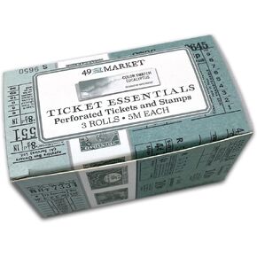 49 AND MARKET Color Swatch: Eucalyptus Ticket Essentials, White