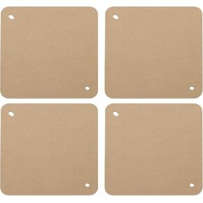 PATIKIL 9" Square Pottery Wheel Bat System, 4 Pcs 1/3" Thick Clay Throwing Head Bats Ceramic Pottery Tools Apart with 10" Pin Holes for Pottery Wheels
