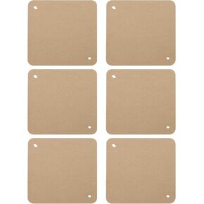 PATIKIL 9" Square Pottery Wheel Bat System, 6 Pcs 1/3" Thick Clay Throwing Head Bats Ceramic Pottery Tools Apart with 10" Pin Holes for Pottery Wheels