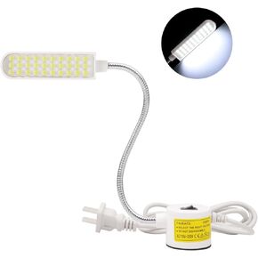 AUTIDEFY Black COB LED Sewing Machine Light, LED Portable Work Light,Energy-Saving Table Lamps with Silicone Hose for Sewing Machines, Music Stands, Bed Heads, Desks, Lathes (1 Pack)