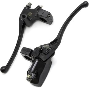 Left & Right Brake Master Cylinder Clutch Lever 1'' 25mm Replacement for Honda Magna Shadow Spirit Suzuki Intruder Yamaha Vstar Kawasaki Vulcan
