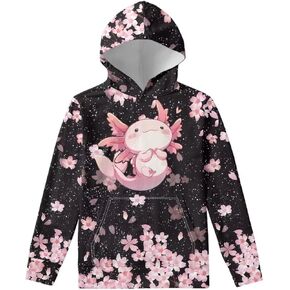 Xhuibop Kids Hoodies for Boys Girls Hoodie Sweatshirts with Drawstring Pullover Hooded 6-16 Size