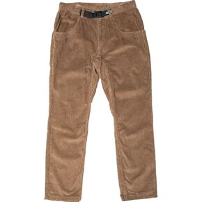 KAVU Chilli Roy Pant Corduroy Hiking Pants, Elastic Waistband Built-in Belt-Olive