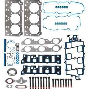 Cylinder Head Gasket Set with Head Bolts Fit for Buick Lesabre/Park Avenue/Regal, for Chevy Impala/Lumina/Monte Carlo, for Oldsmobile 88/ Intrigue/Intrigue/LSS/Regency, for Pontiac 1997-2005
