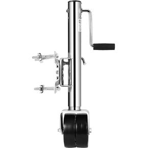 Trailer Jack with Dual Wheel 1500lbs, Heavy Duty Swivel Boat Trailer Jack, 13" Lift, Bolt-on Trailer Tongue Jack for RV Trailer Boat