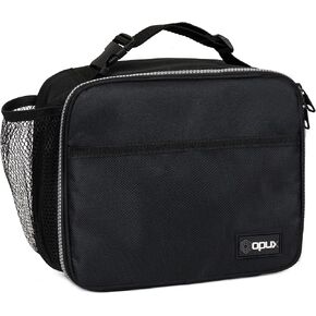 OPUX Insulated Lunch Bag Kids, Lunch Box for School Boy Girl, Leakproof Small Reusable Compact Soft Mini Cooler Bag, Toddler Small Lunch Boxes Kit Pail with Front Side Pockets (Green)