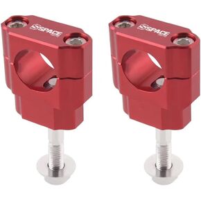 Universal Dirt Bike Handlebar Mounts- Motorcycle Handlebar Riser Mounting Kit 1-1/8" Black