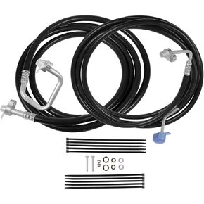 SUB6050 Rear A/C Line Kit, Rear Auxiliary AC Hoses Set for Cadillac Escalade ESV Chevrolet Suburban GMC Yukon XL 2000-2006, Air Conditioning Replacement Lines SUB6050