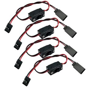 4 حزمة RC On Off Switch JR Futaba Style 2 طريقة الطاقة لسيارات RC والشاحنات الزواحف على الطرق الوعرة