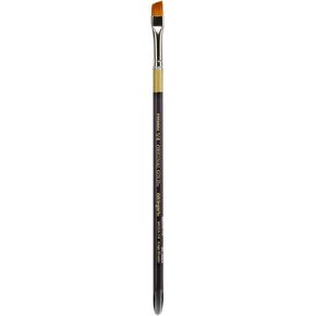 KINGART Original Gold 9400A Angle Shader Series, Aqua Acrylic Handle, Premium Golden Taklon Multimedia Artist Brushes Size 1/4