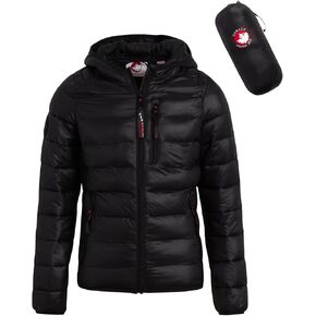 CANADA WEATHER GEAR Girls Puffer Jacket - Lightweight Packable Bubble Coat Water Resistant Outerwear Jackets for Girls (7-16)